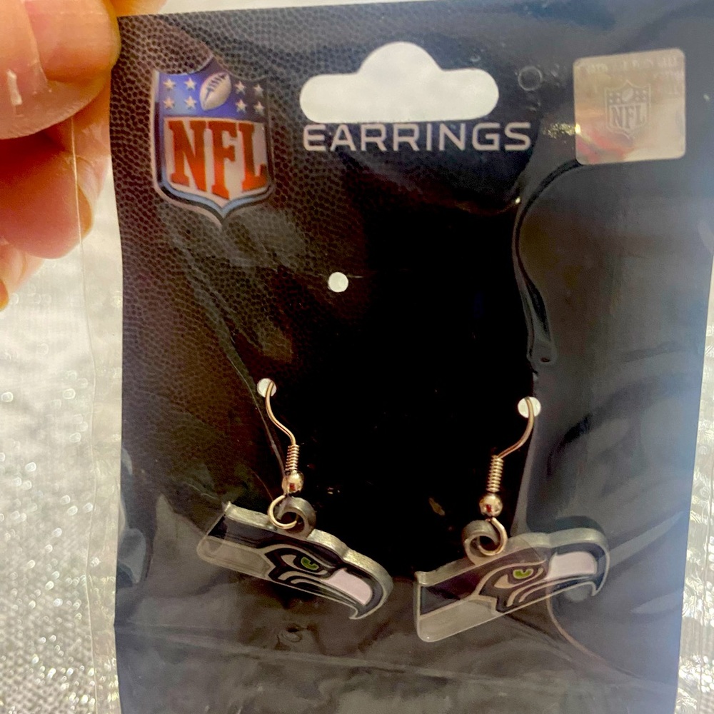 NFL Seattle Seahawks Pierced Earrings